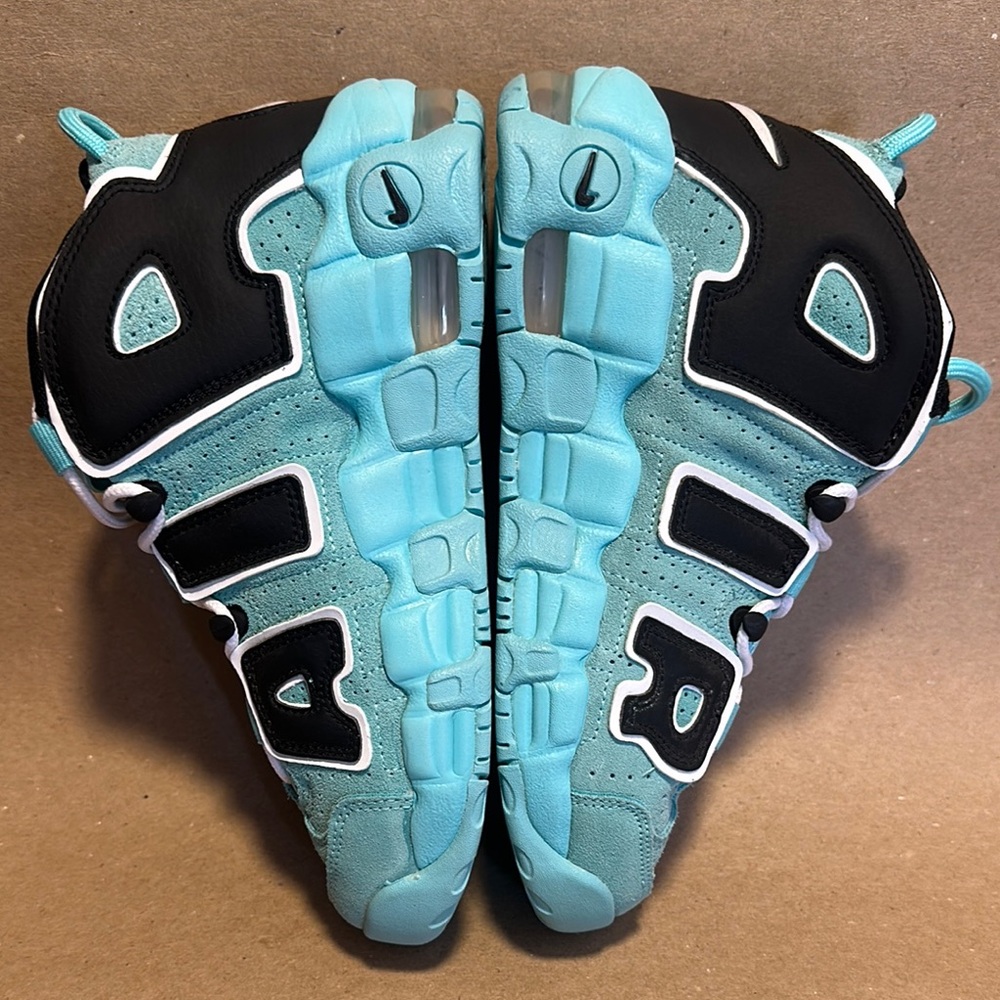 Nike Air More Uptempo Light Aqua Pippen Grade School 5Youth/ Womens 6.5 - Picture 5 of 8